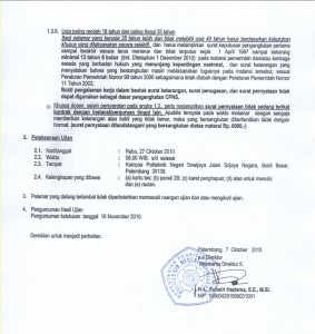 Pengumuman CPNS Polsri