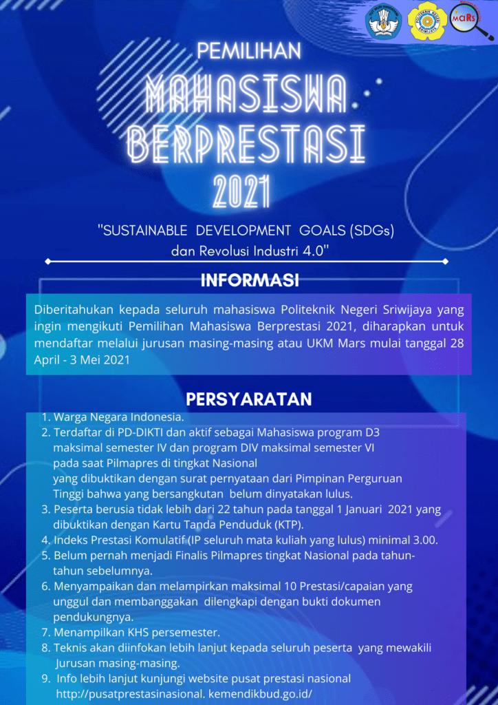 Pemilihan Mahasiswa Berprestasi Polsri 2021