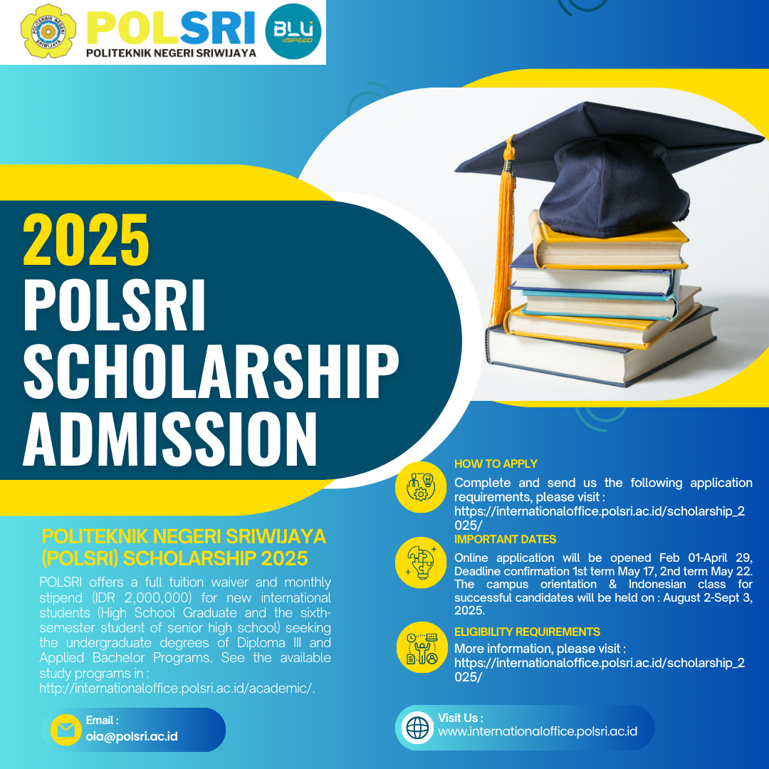 Politeknik Negeri Sriwijaya Scholarship Admission 2025